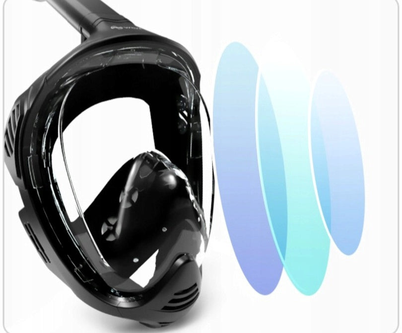 FULL FACE DIVING MASK WITH TUBE DOES NOT EVAPORATE L/XL ANTIFOG Model SZCZELNA ANTIFOG DRYTOP RURKA Z FAJKĄ
