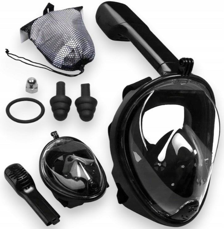 FULL FACE DIVING MASK WITH TUBE DOES NOT EVAPORATE L/XL ANTIFOG
