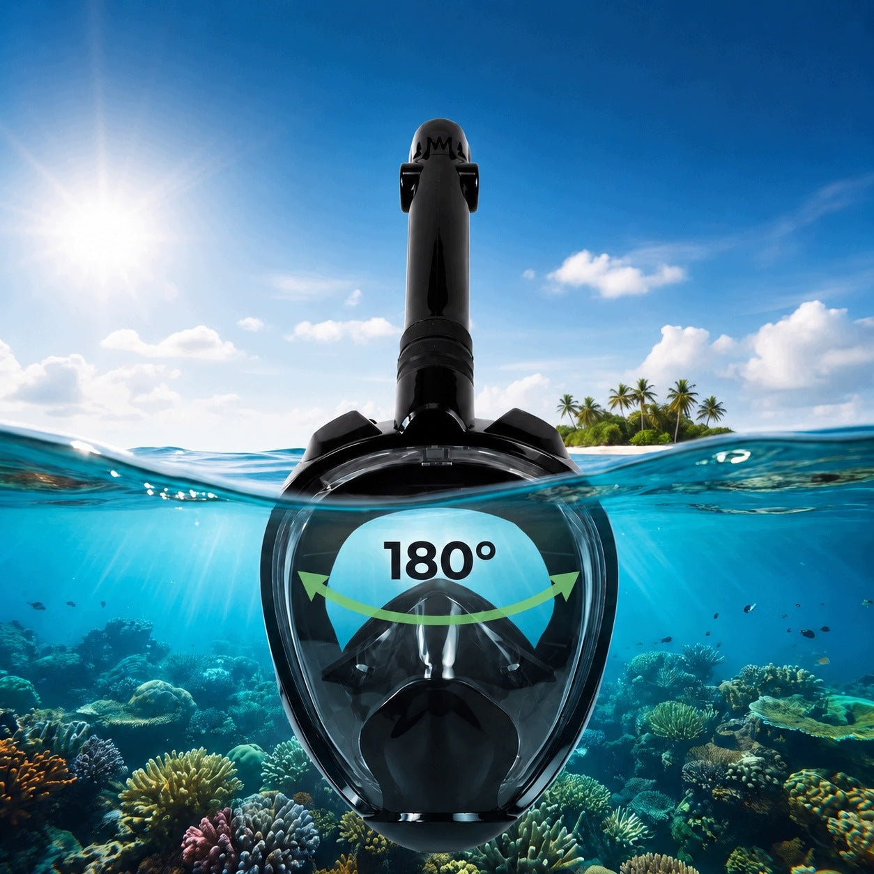 FULL FACE PANORAMIC DIVING MASK 180° NO FOG WEEP LG PRO L/XL Manufacturer code MASKA DO SNORKELINGU NO FOG WEEP LG PRO NAVY
