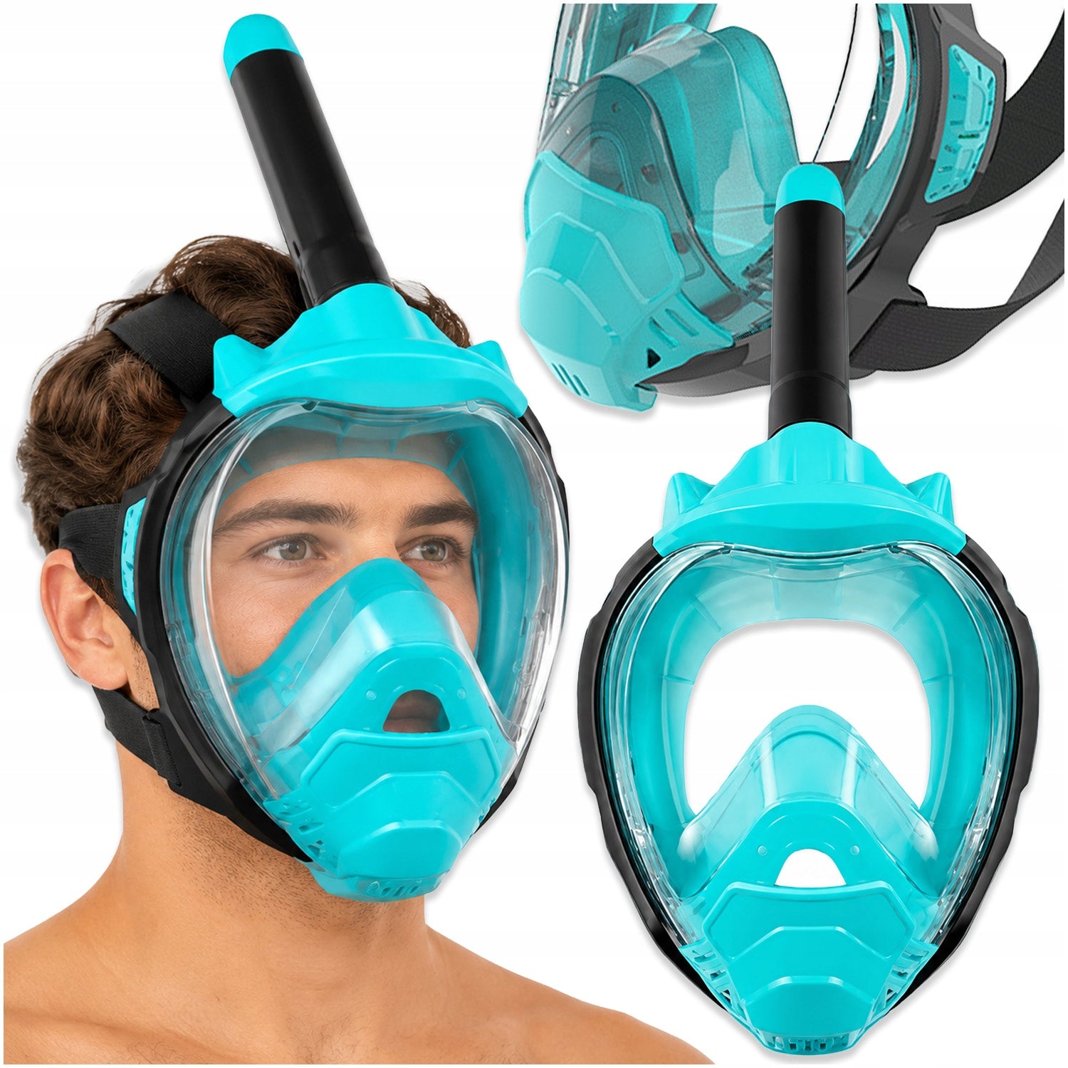 FULL FACE SNORKEL MASK GOPRO FOR FULL FACE WATER Brand MEMFLOW