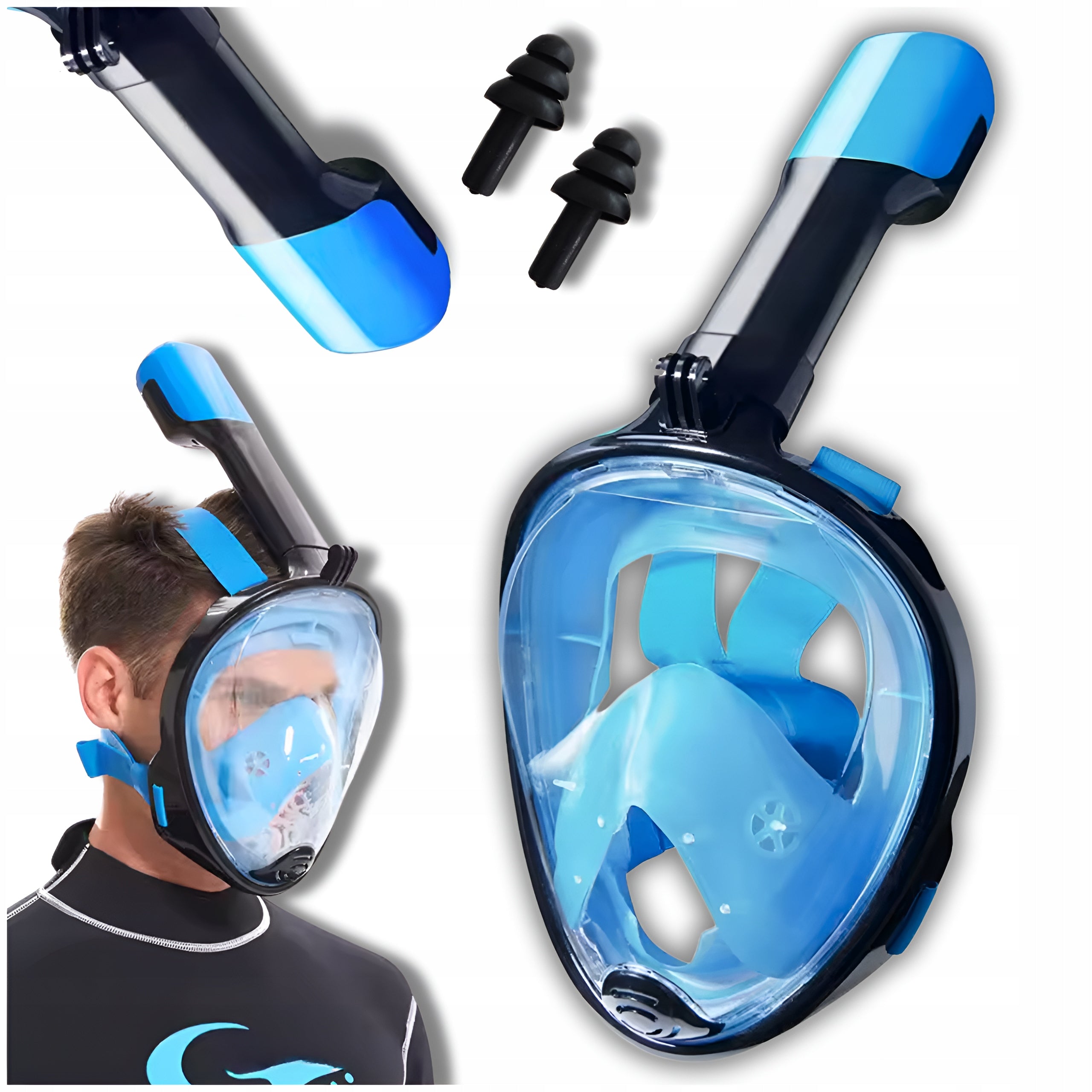 FULL FACE SNORKELING DIVING MASK FULL FACE S/M FOR WATER