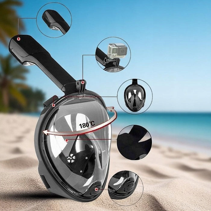 FULL FACE SNORKELING MASK FOR WATER L/XL Packaging status original