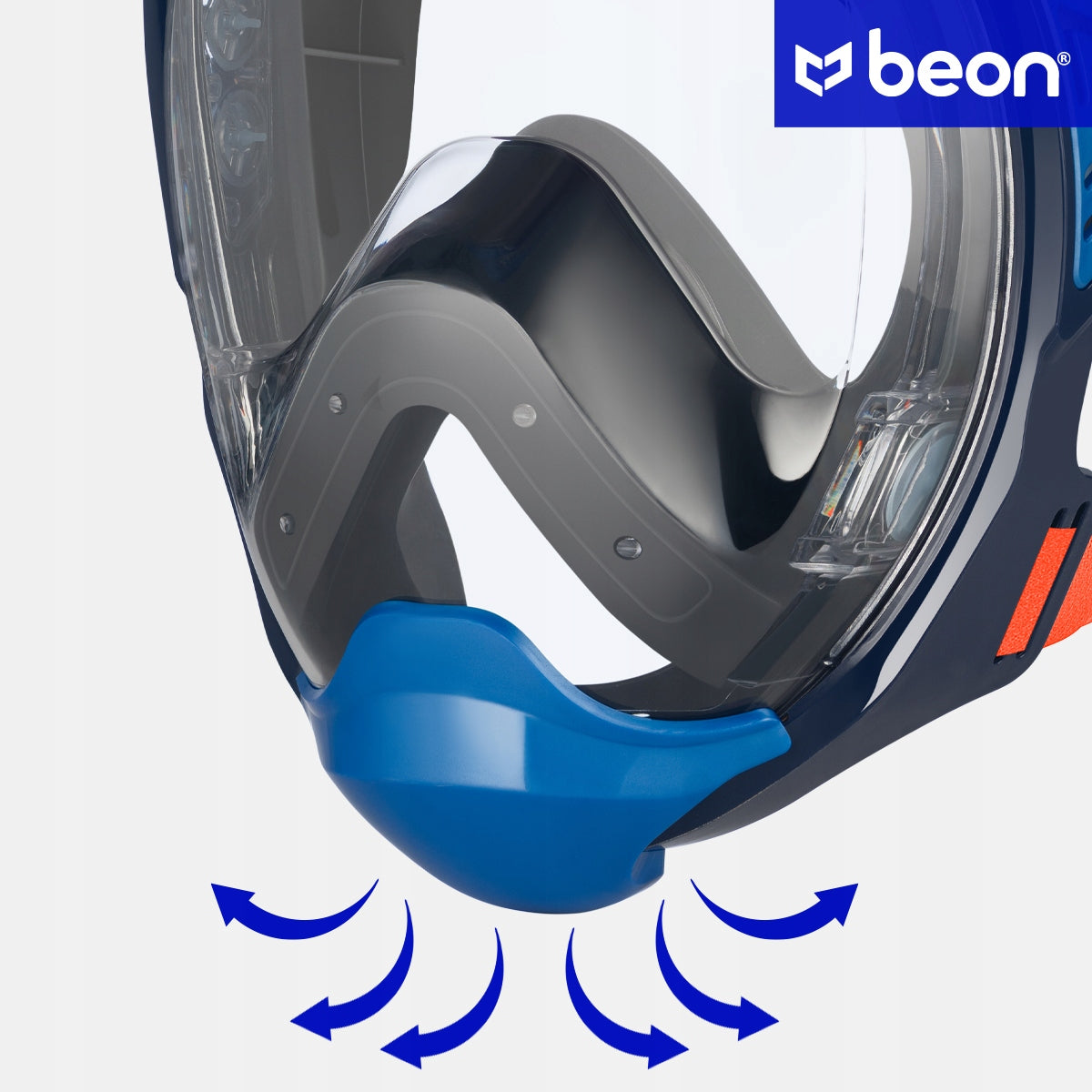 FULL FACE SNORKELING MASK FOR WATER L/XL Product weight with unit packaging 0.86 kg