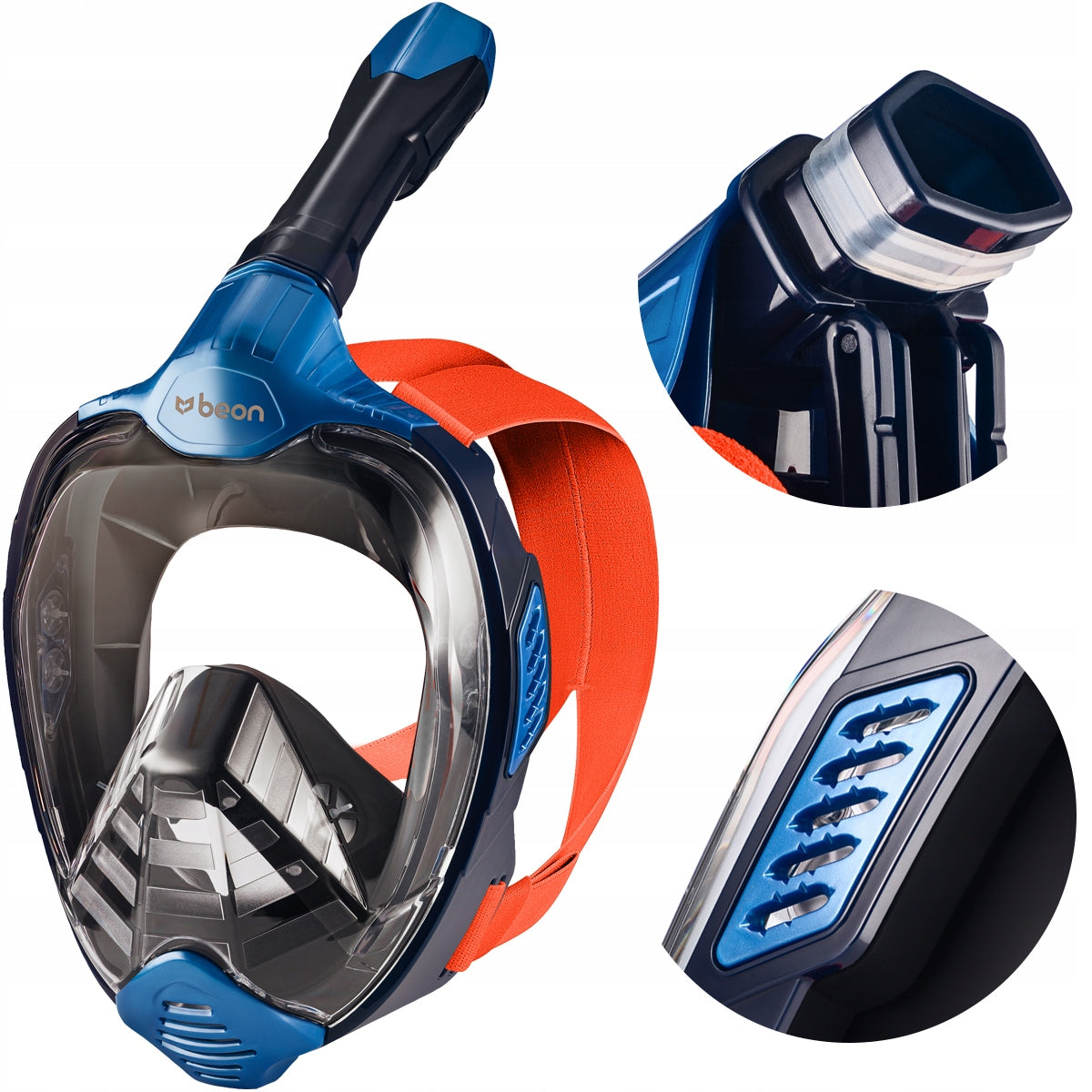 FULL FACE SNORKELING MASK FOR WATER L/XL