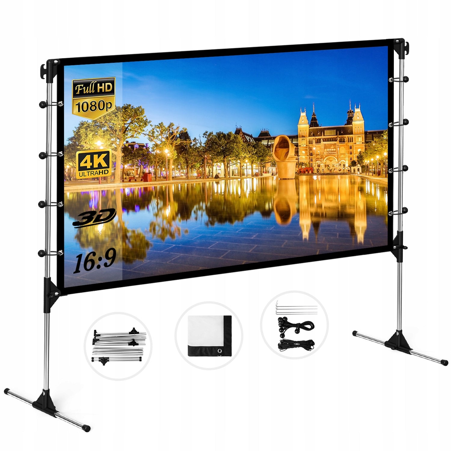 FULL HD PROJECTION SCREEN 16:9 120 INCHES 278 cm x 156 cm