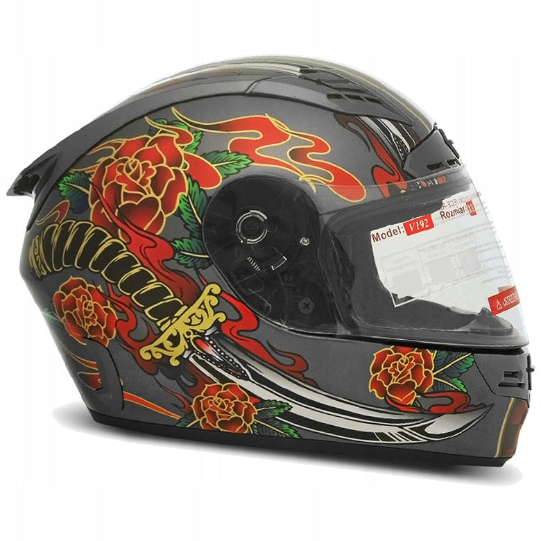 FULL INTEGRAL HELMET V192 GREY LIA XL