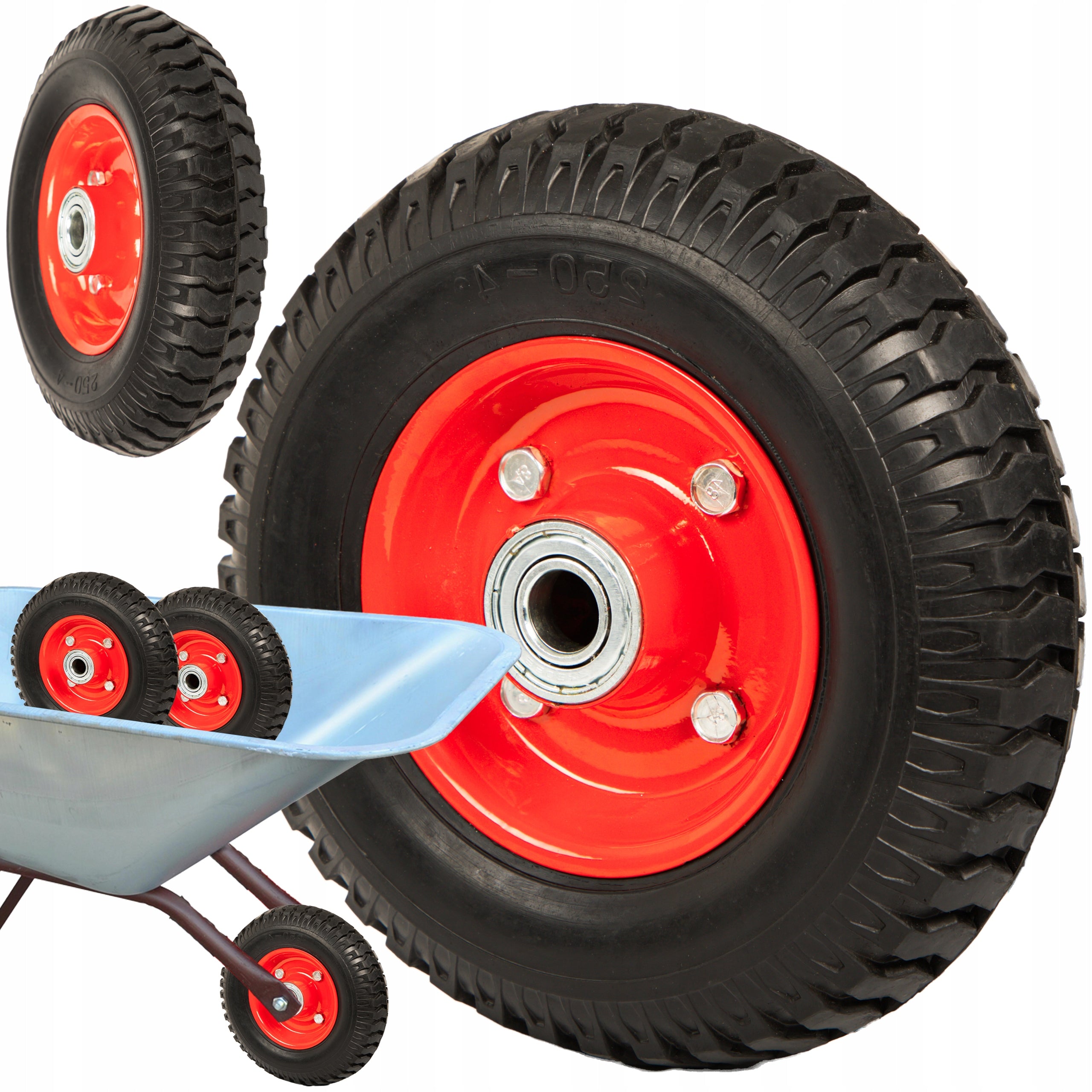 FULL WHEEL FOR LAWN MOWER WHEELBARROW 200x50 2,5x40 150KG TUBELESS IMPENETRABLE Brand Blow