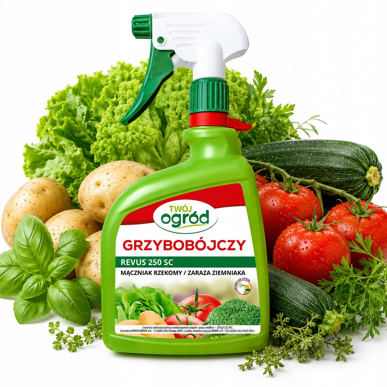 FUNGICIDAL SPRAYING REVUS 250SC 1L READY to use for potato blight Packaging status original