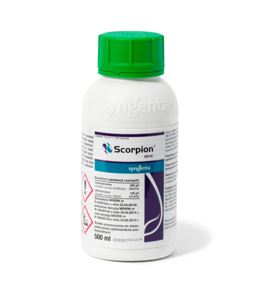 FUNGICIDE SCORPION 325 SC 0,5 L SYNGENTA REQUIRED CERTIFICATE
