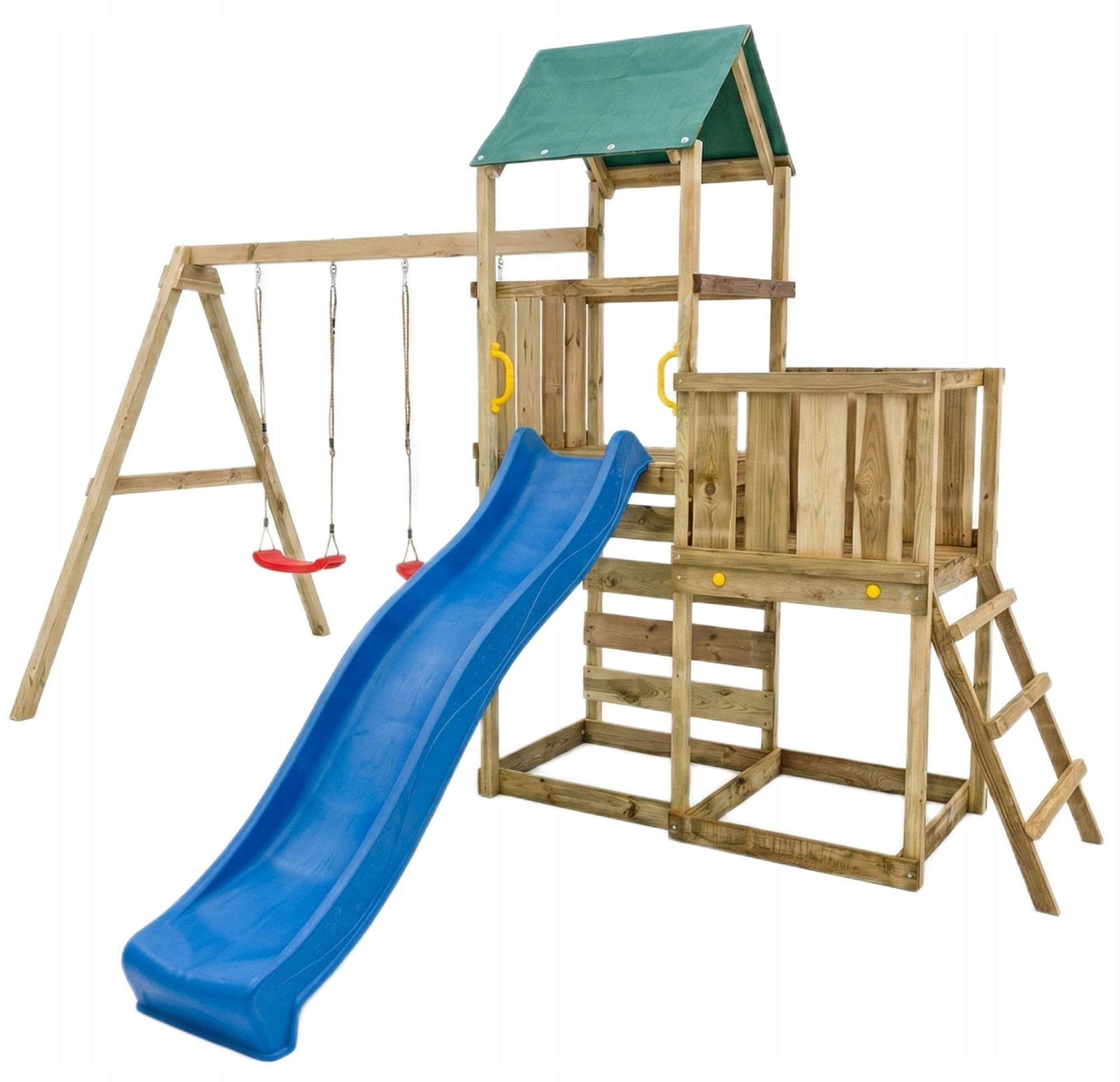 FUNGOO SQUARE TOYS WOODEN GARDEN MAXPLAY 3.1 SWING X2 COTTAGE