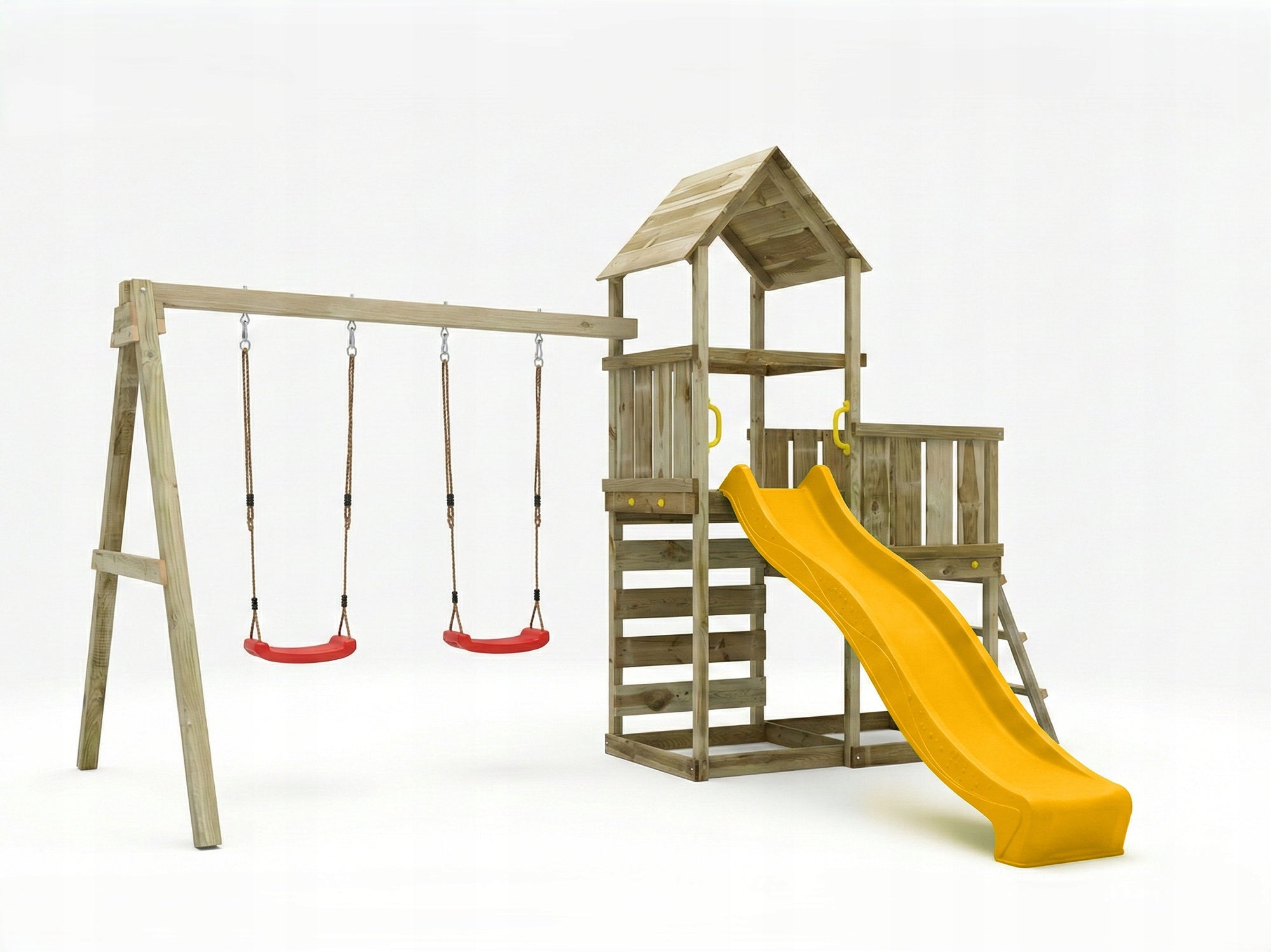 FUNGOO SQUARE TOYS WOODEN GARDEN MAXPLAY 3.2 SWING X2 COTTAGE Kid's age 3+ years