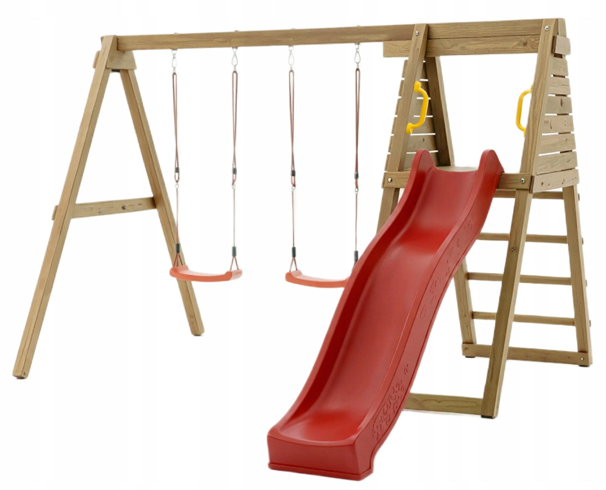 FUNGOO SQUARE TOYS WOODEN GARDEN MAXPLAY GYM SWING X2 SLIDE