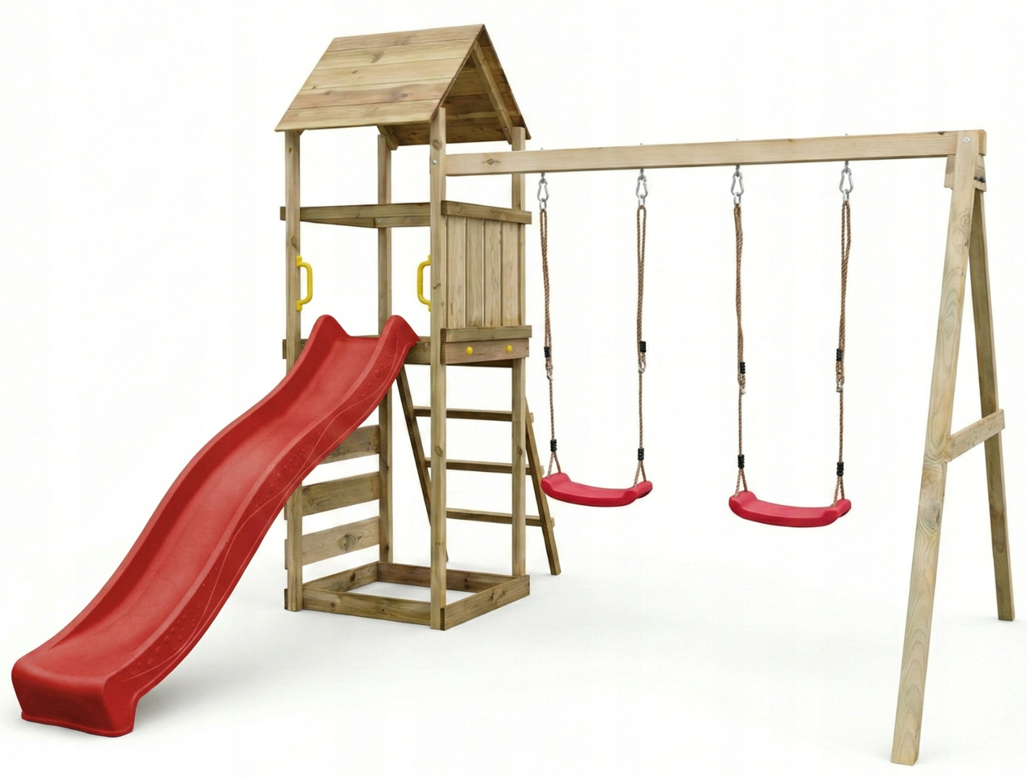 FUNGOO SQUARE TOYS WOODEN MAXPLAY 2.2 SWING X2 COTTAGE ON STILTS