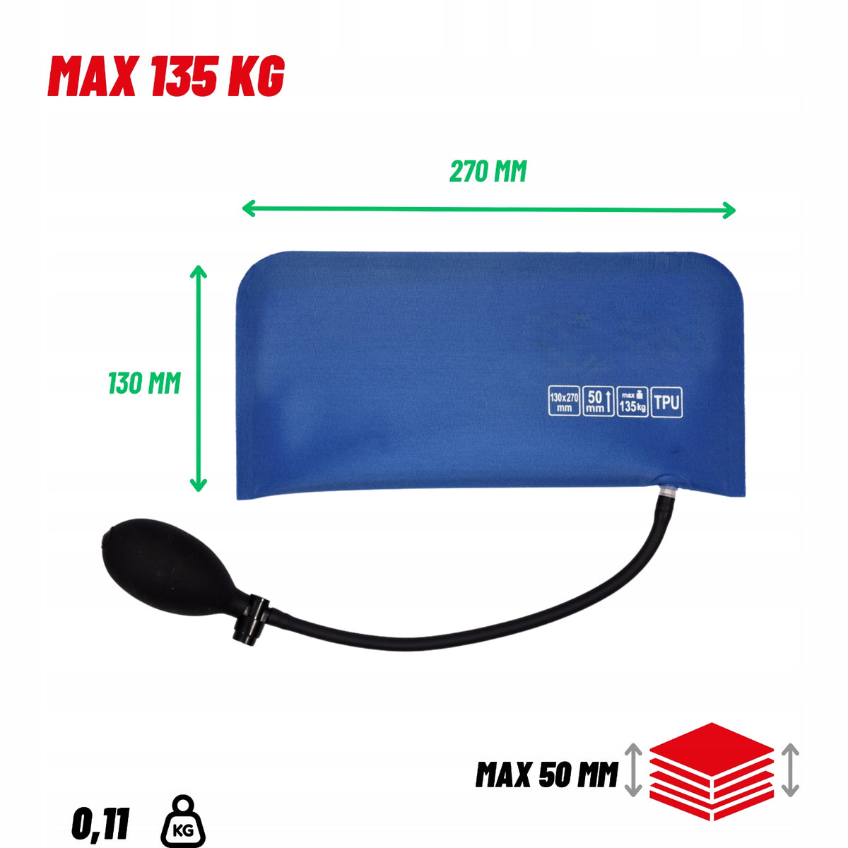 FURNITURE LIFTING MOUNTING CUSHION LIFT 135kg EXPANSION SPREADER Brand Allbe