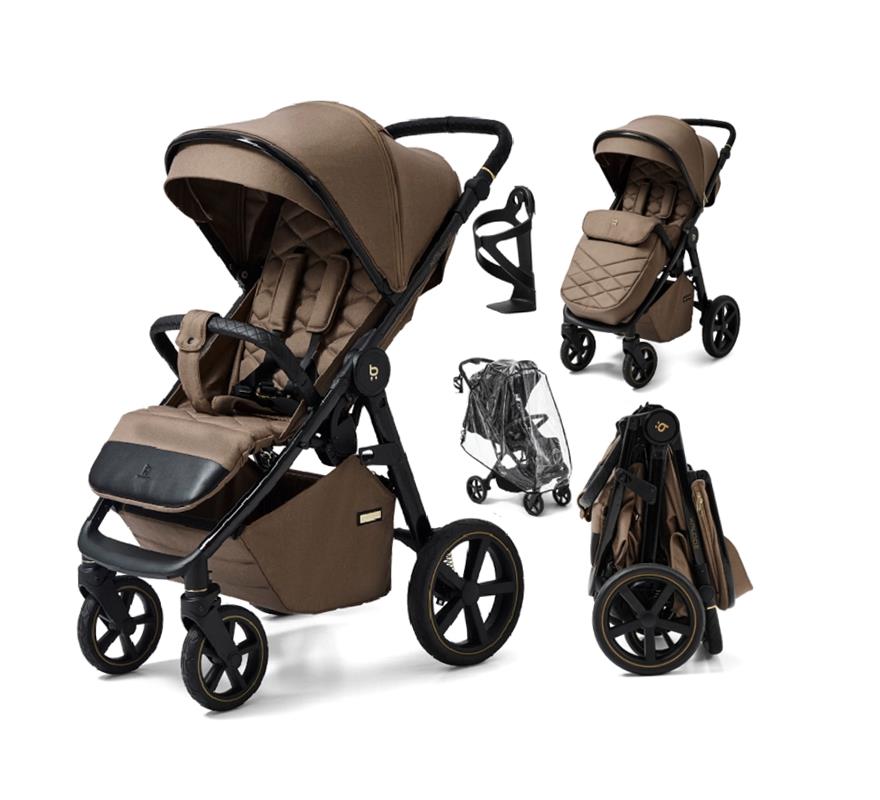 FUTURE DESIGN STROLLER XPLODE CHROME STROLLER FOR BABY UP TO 22 KG LARGE WHEELS