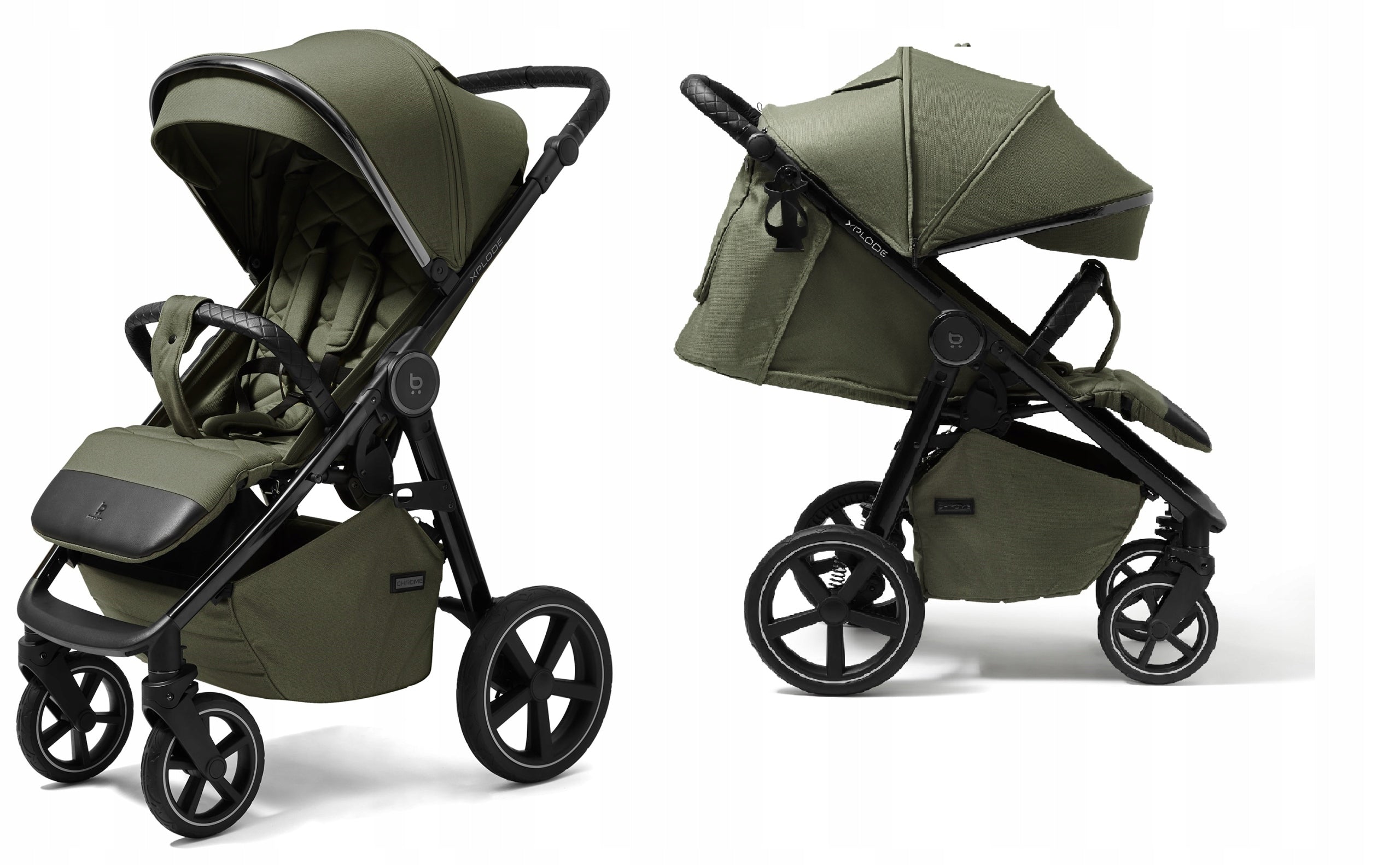 FUTURE DESIGN XPLODE CHROM Stroller Shock absorption up to 22 kg