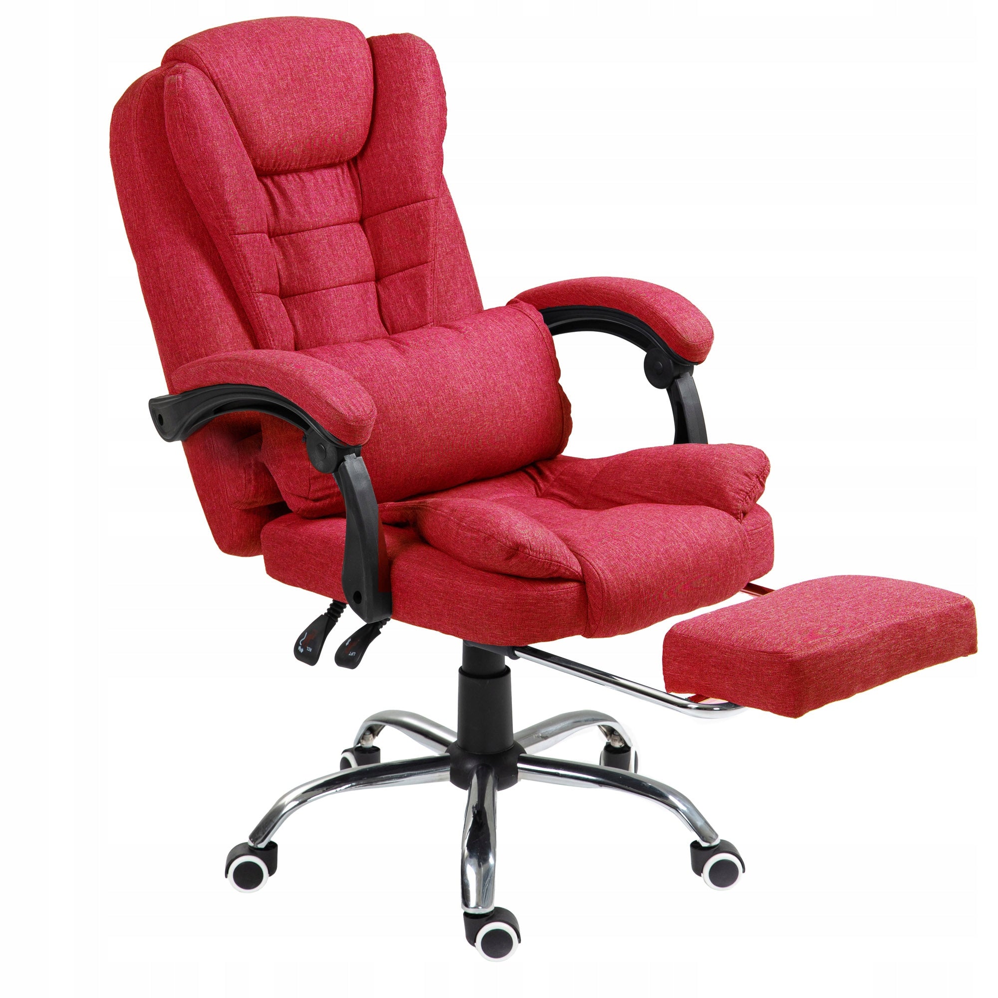 Fabric office chair footrest GIOSEDIO NBR001 RED