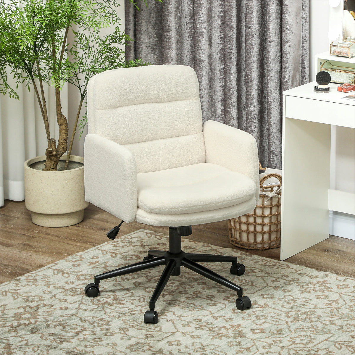 Fabric office chair for computer with armrest, modern Packaging status original