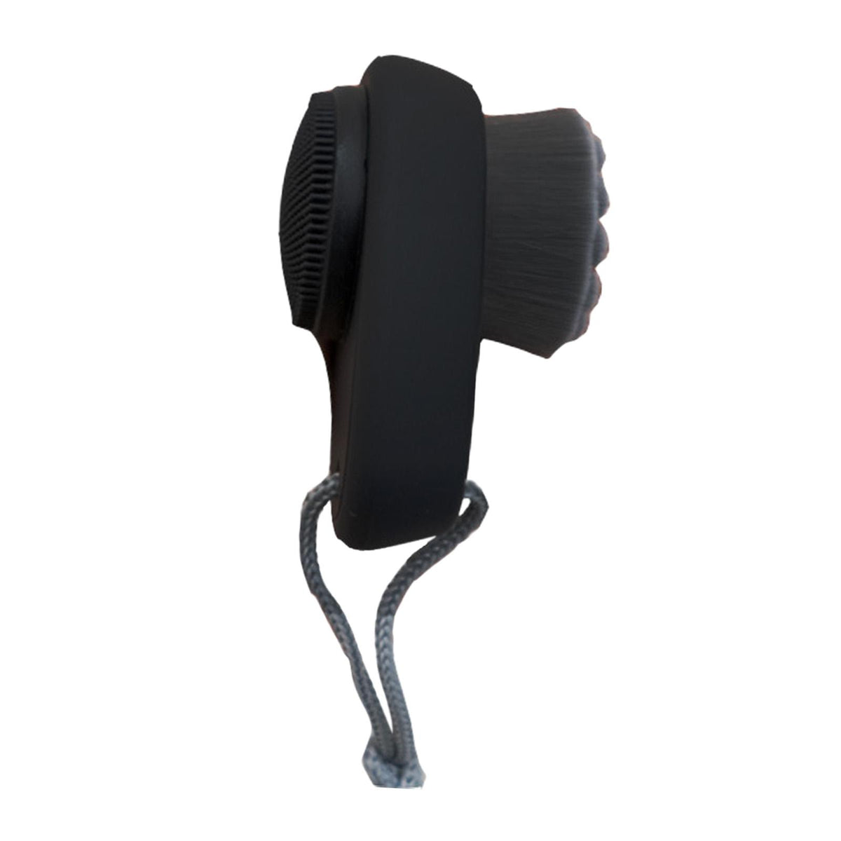 Face Brush 2 in 1 Compact Washing Brush Deep Cleaning for Sensitive, Black