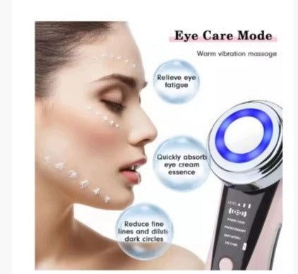 Face and eye massager with microvibration – red and navy blue light Packaging status original