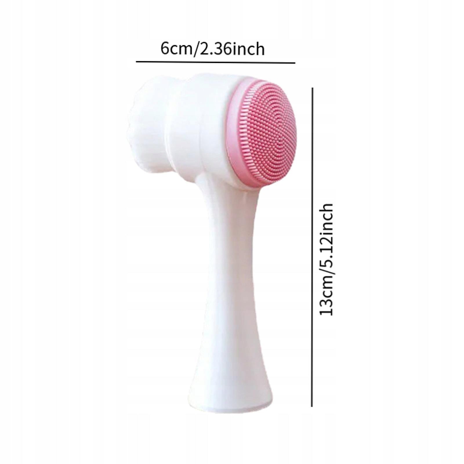 Facial Cleansing Brush Portable for Skin Care Deep Cleansing Soft Pink Medical device no