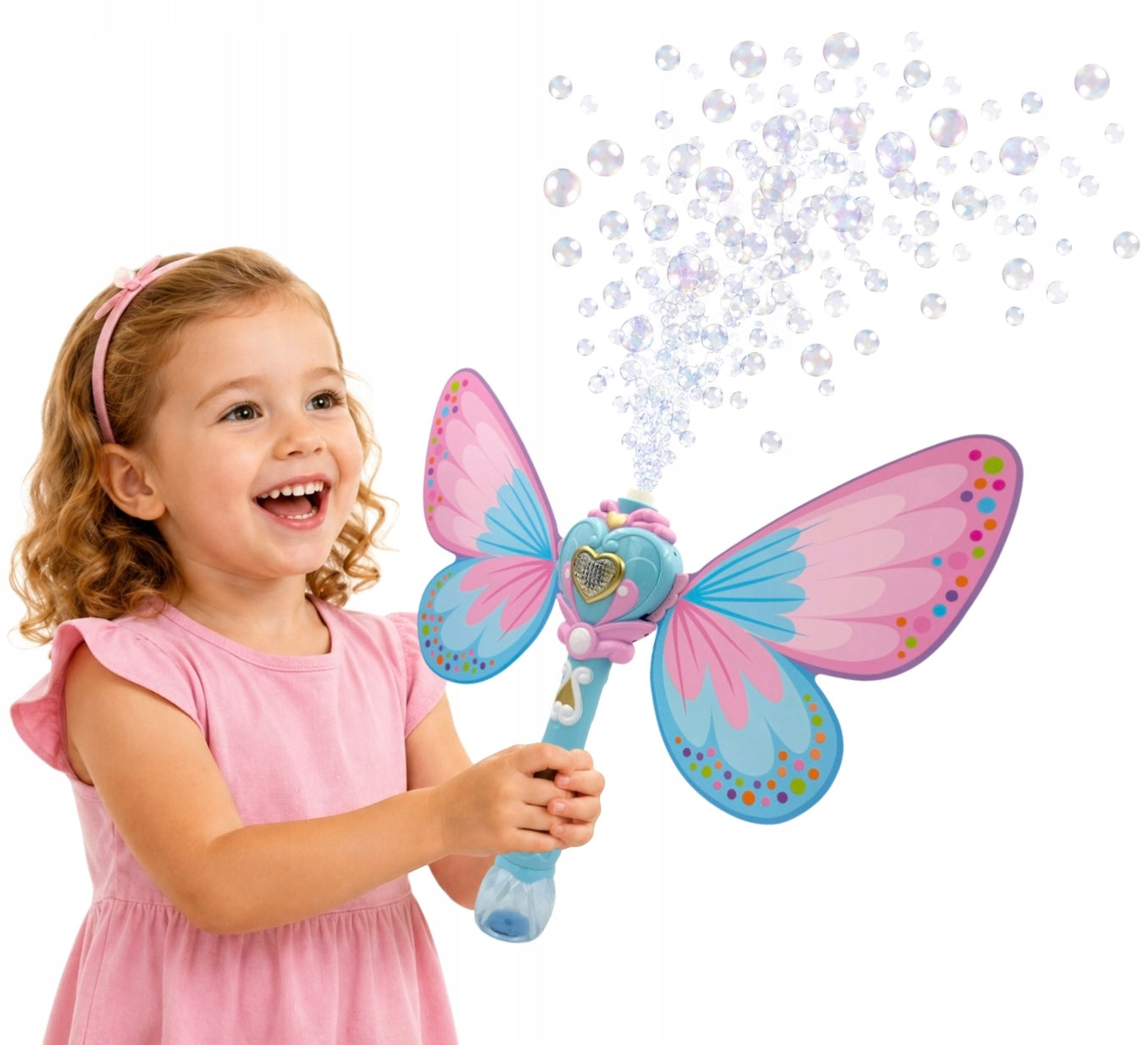 Fairy wand with wings soap bubble wand soap bubble liquid Manufacturer code 001