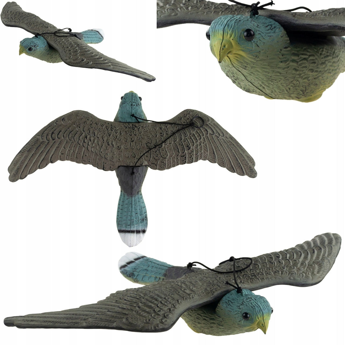 Falcon, Bird Repellent, PIGEON HAWK IN FLIGHT ARTIFICIAL REALISTIC Packaging status original