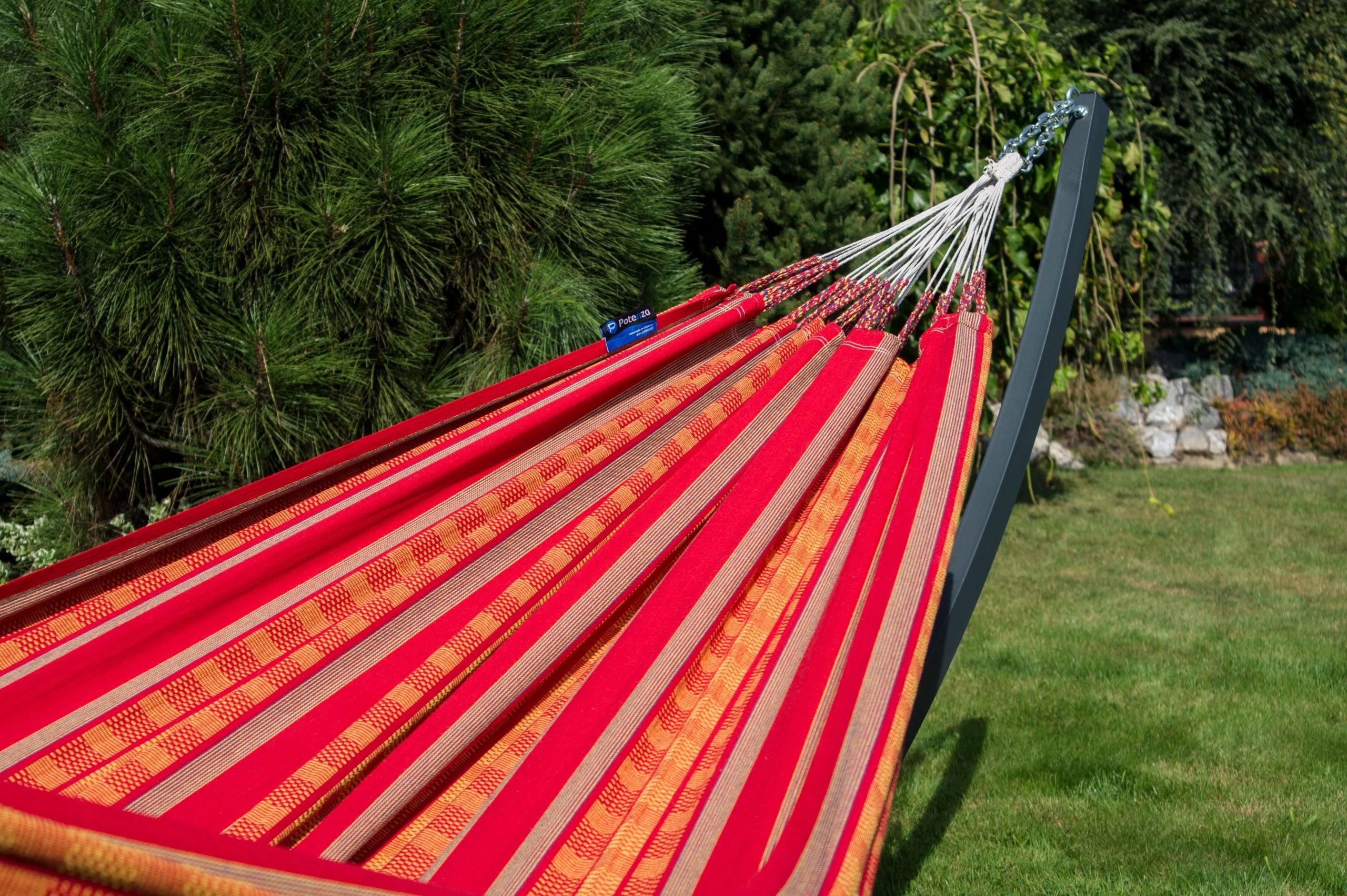 Family Garden Hammock PEREIRA 280x180 Colombian Red POTENZA Model Hamak Pereira family Mandarin