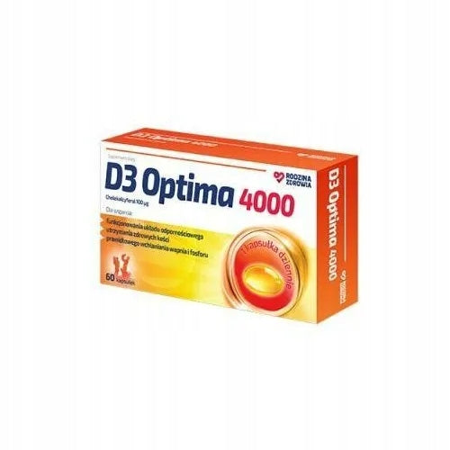 Family Health D3 Optima 4000 IU, 60 soft capsules