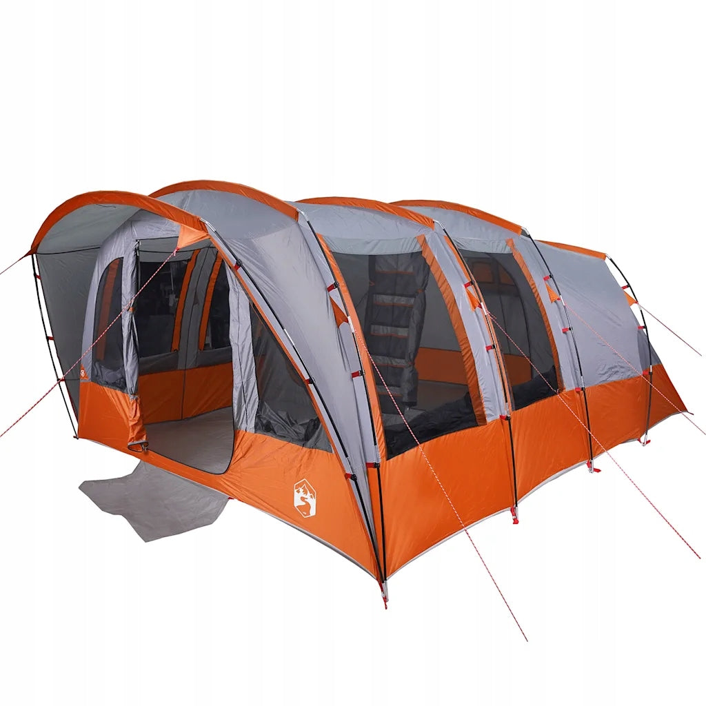 Family Tent, 8-Person, Tunnel, Grey, Waterproof Brand VidaXL