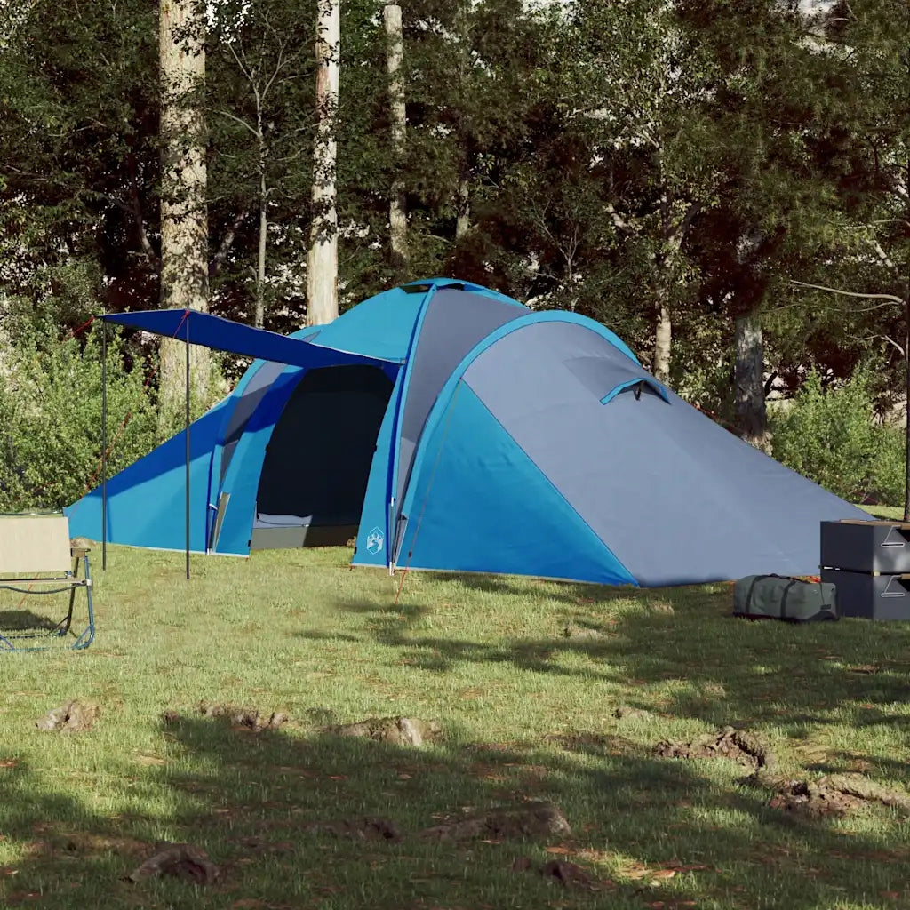 Family Tent, Dome, 6-Person, Blue, Waterproof Brand VidaXL