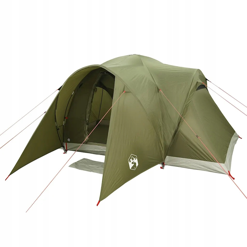 Family Tent, Dome, 6-Person, Olive, Waterproof Kind family