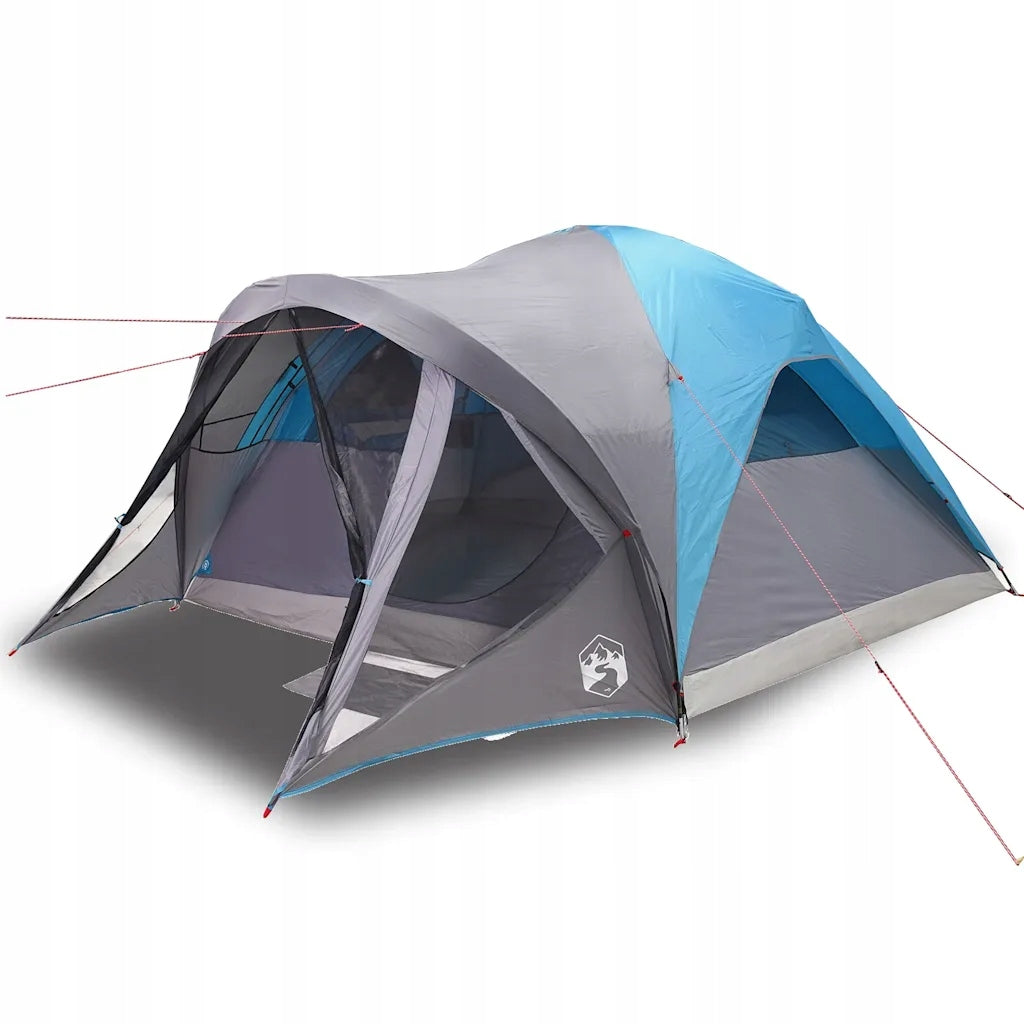 Family Tent, Tunnel, 6-Person, Blue, Waterproof