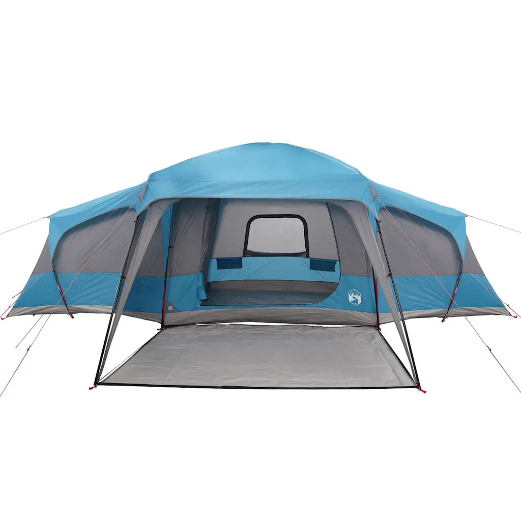 Family Tent with Dome for Veranda 9-Person Blue Kind travel