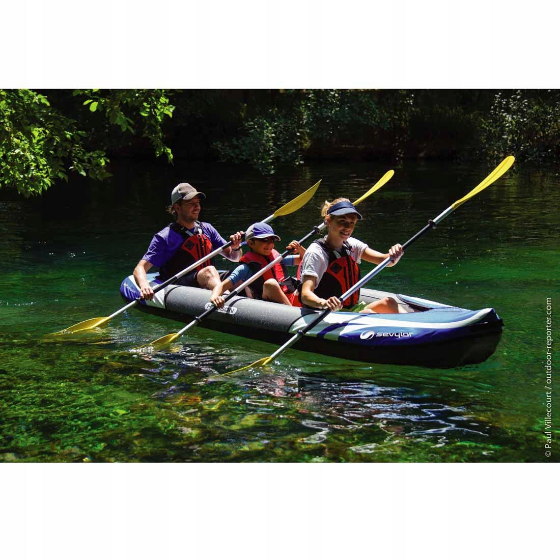 Family pneumatic kayak Sevylor HUDSON Product weight with unit packaging 20 kg
