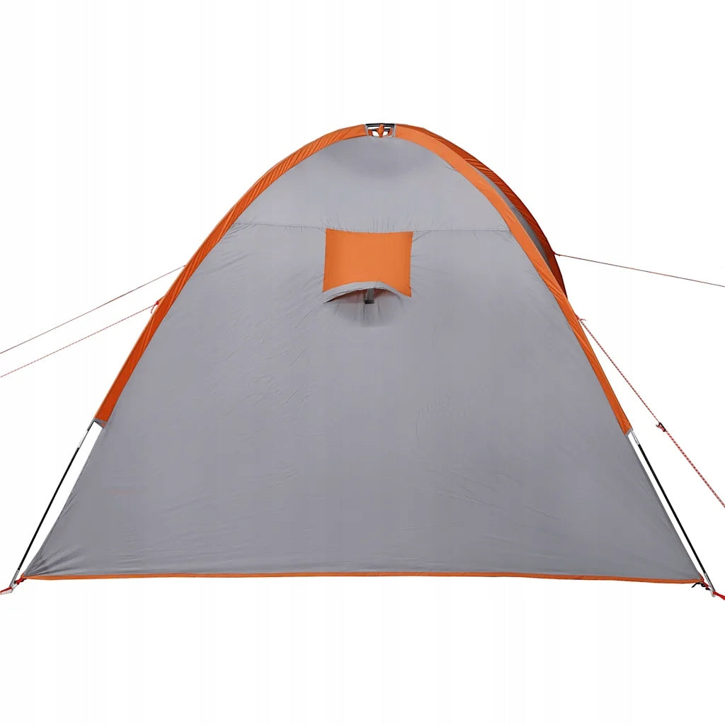 Family tent, 8-person, grey-orange, waterproof Number of bedrooms 2