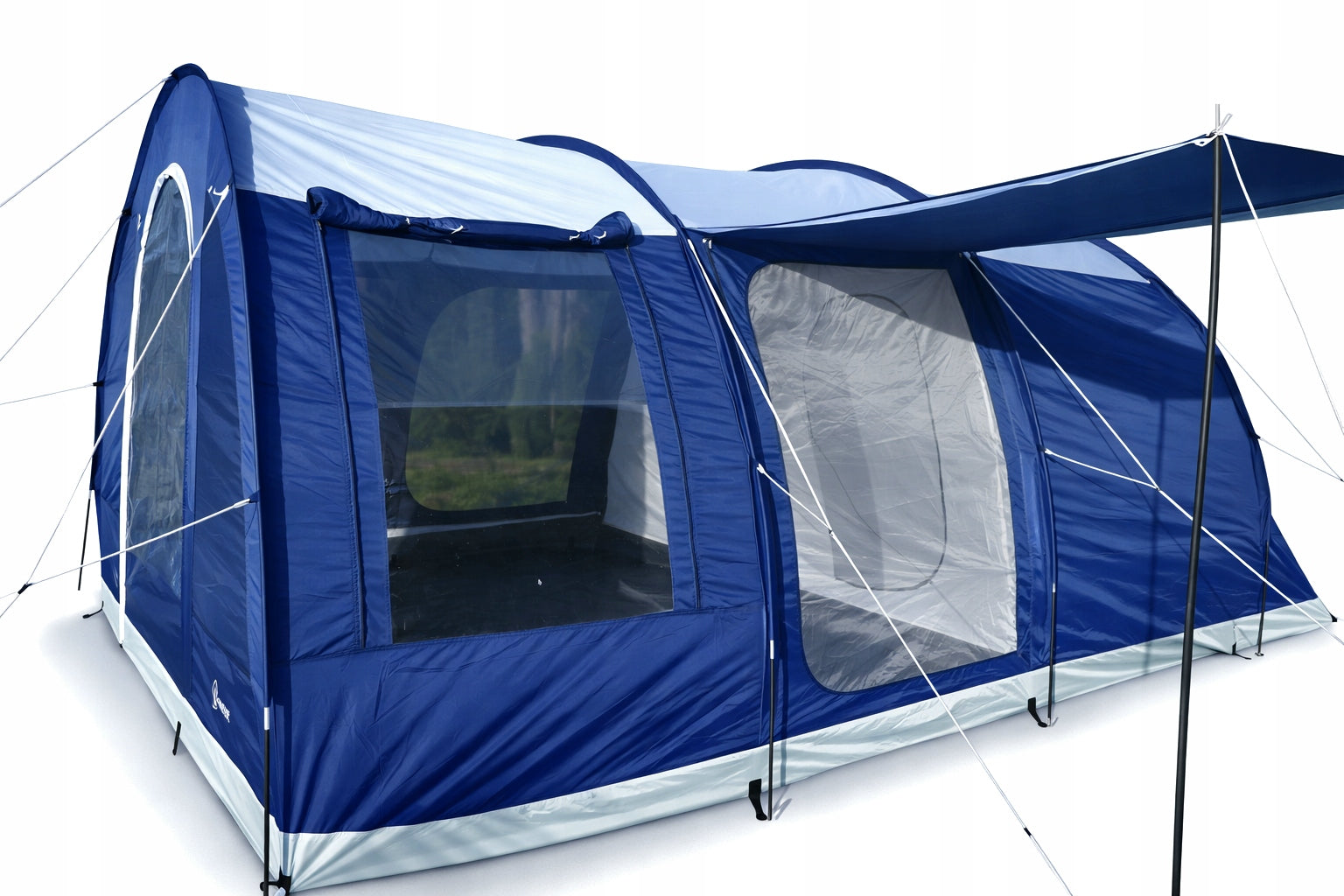 Family tent BORNEO XXL 5 persons 5000mm Integrated floor Black cabins Brand Vibra Camping