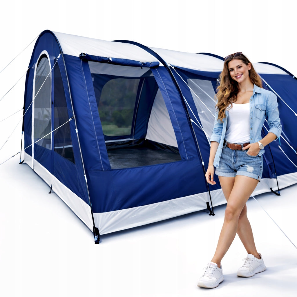 Family tent BORNEO XXL 5 persons 5000mm Integrated floor Black cabins