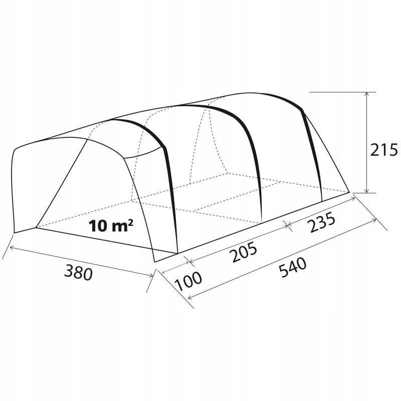 Family tent for 5 people Paraiso pumped Manufacturer code BU0102981N