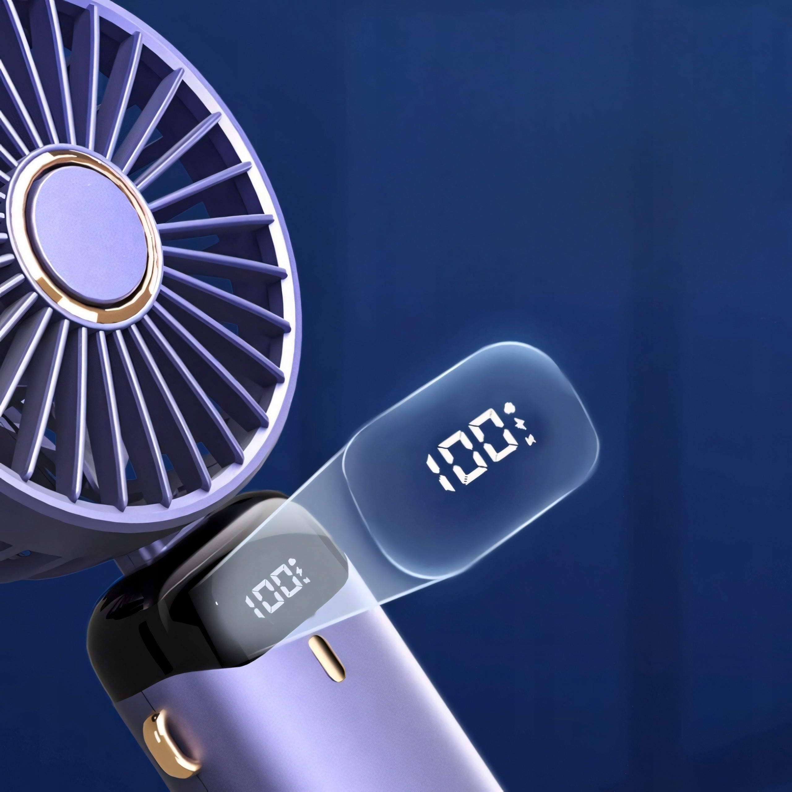 Fan Handheld Windmill Mini Silent Powerful Desktop Portable USB 5000 mAh Manufacturer code Wiatraczek Składany na Szyję Stołowy 5 Trybów