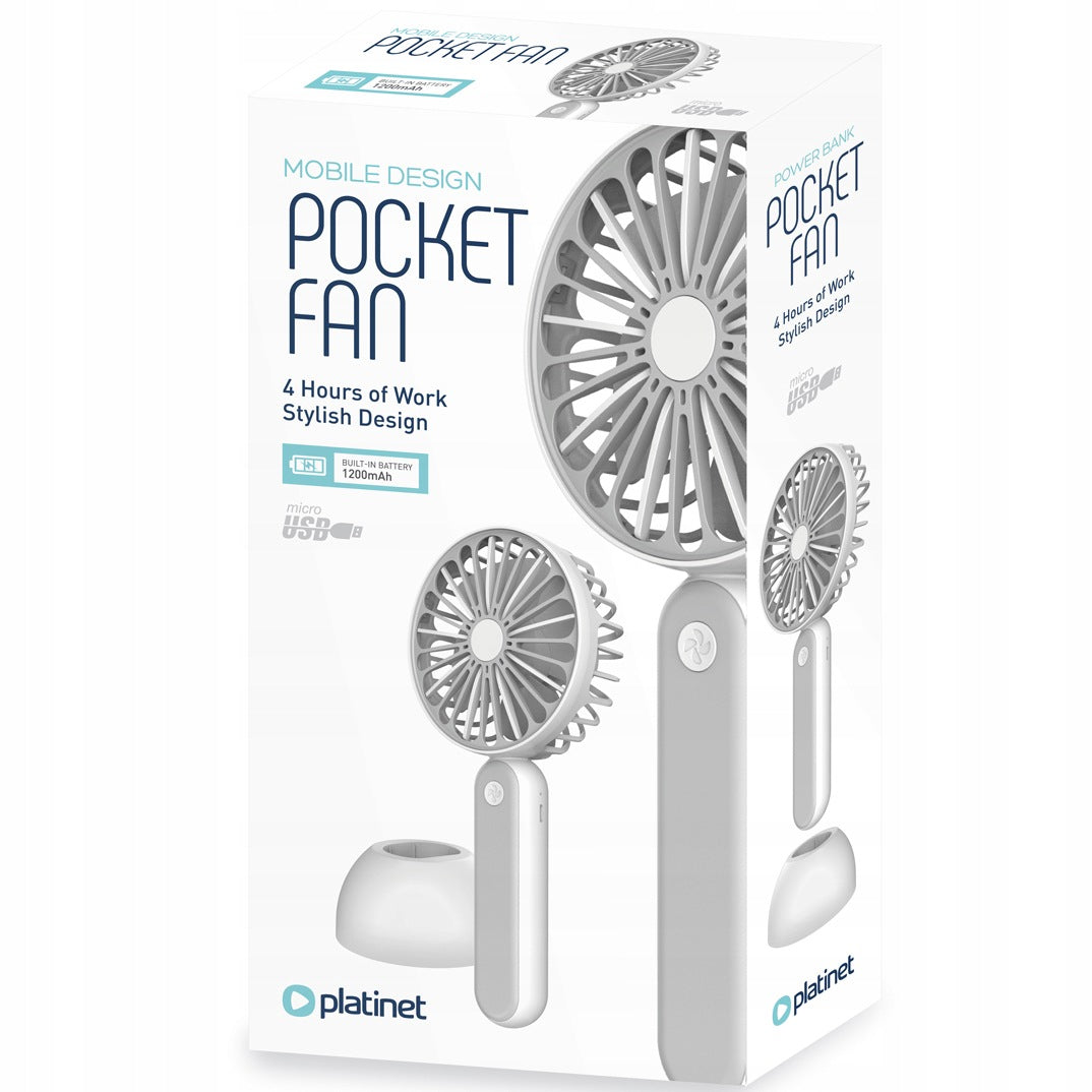 Fan Mini Windmill Portable White Pocket Handheld USB
