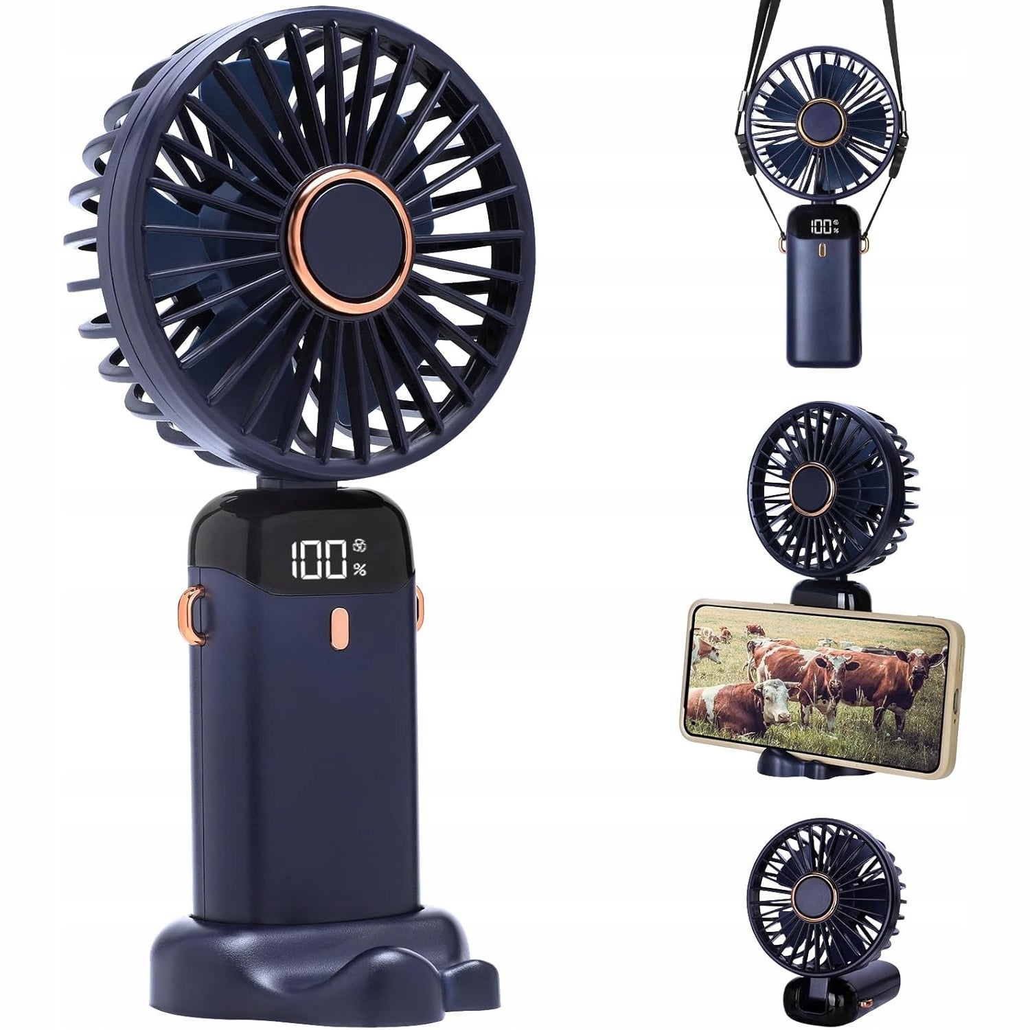 Fan Rechargeable USB Quiet Mini Handheld 5000mAh