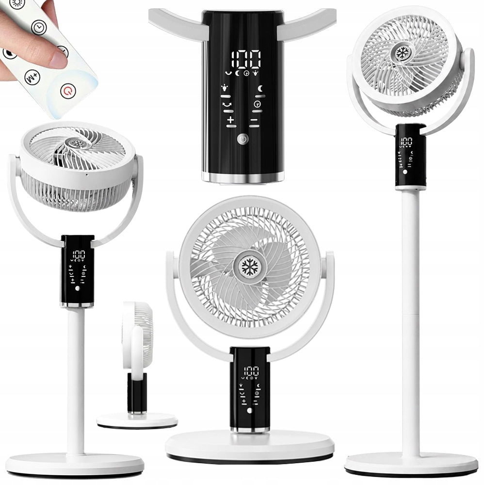 Fan fan standing silent wireless rechargeable usb + remote control