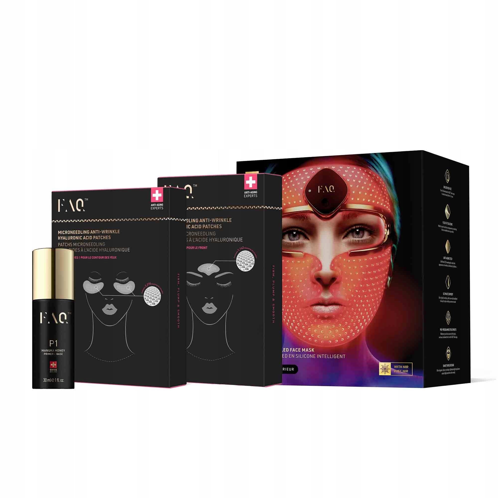 Faq F0310 - Led face mask with phototherapy NIR+7 Led anti-age +