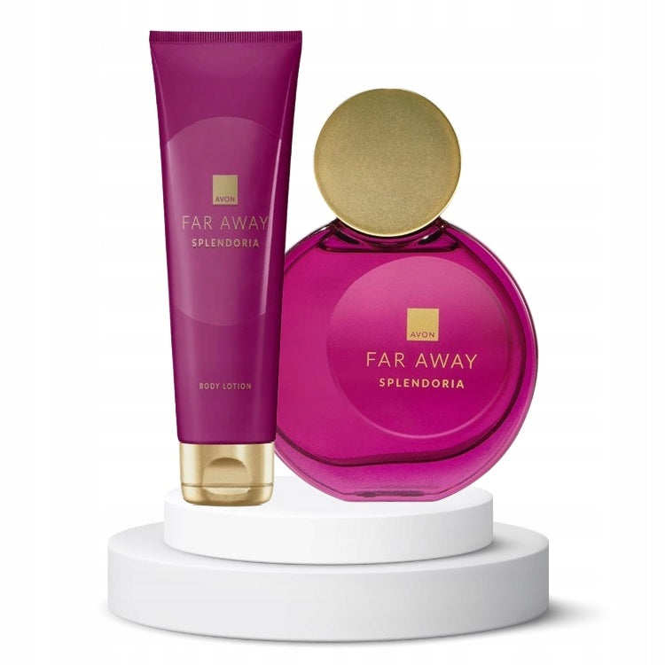 Far Away Splendoria Cosmetics Set Avon Perfume + Body Lotion