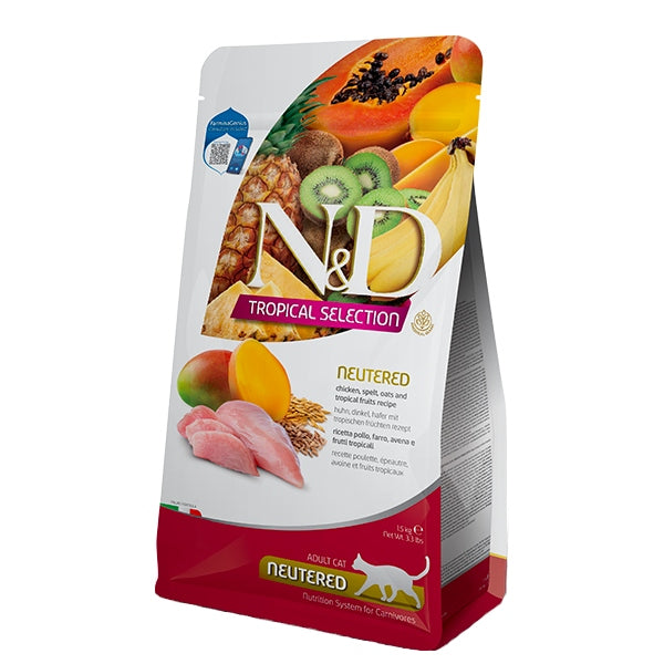Farmina N&D Tropical 1,5kg Cat Chicken Food After Castration Treatment