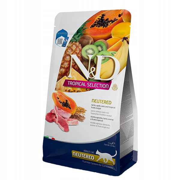 Farmina N&D Tropical 1,5kg Dry Food With Lamb For Cats After Castration