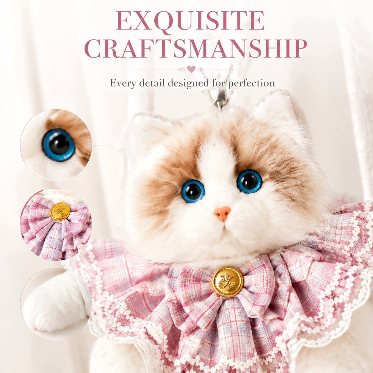 Fashionable Backpack Plush Kitten Gift for Girl Birthday Ma Manufacturer code 769642758310