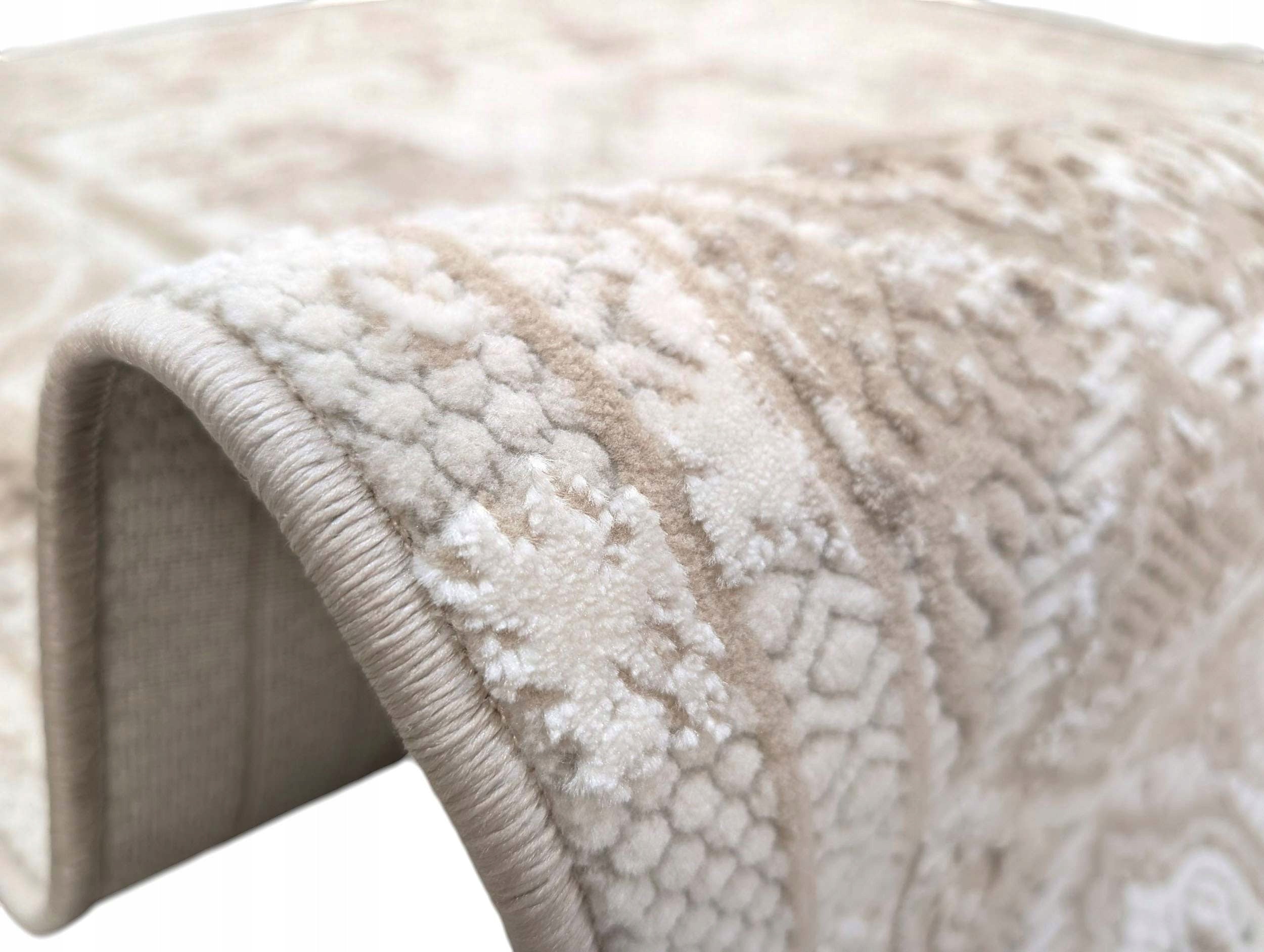 Fashionable Carpet For Living Room Bedroom Oriental Light Beige Thick 140x200 cm Product width 140 cm