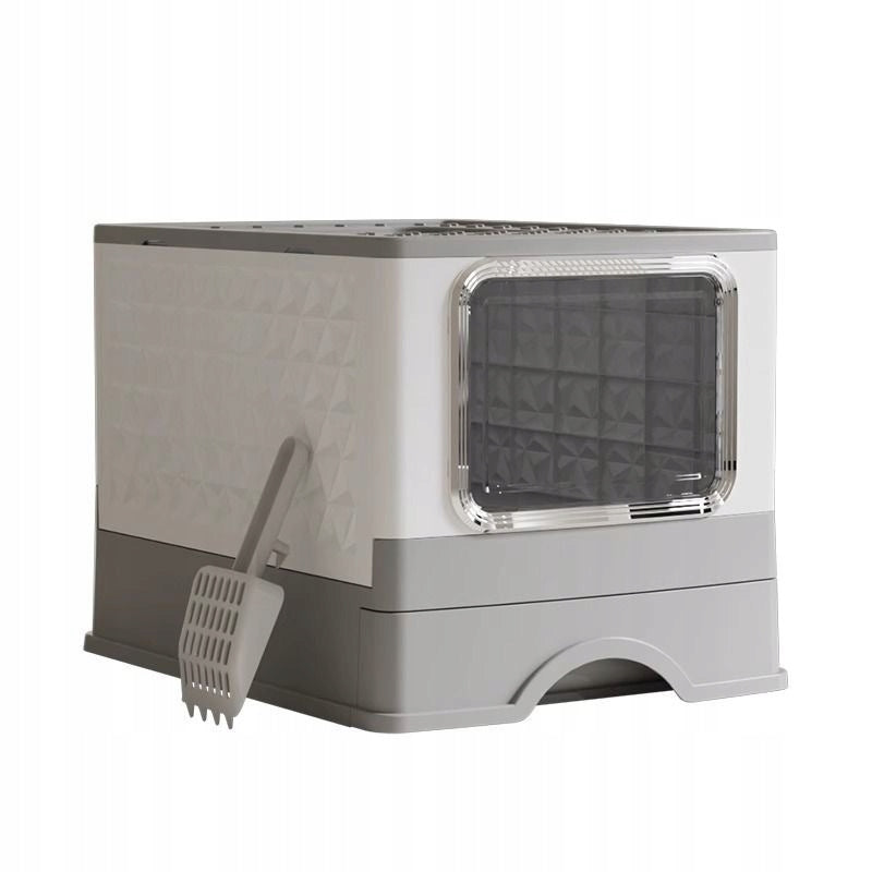 Fashionable Square Cat Cuvette with Drawer, Filter and Spatula | 52×39×39cm Packaging status original